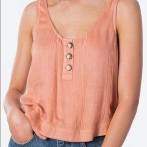Peach Rip Curl tank top